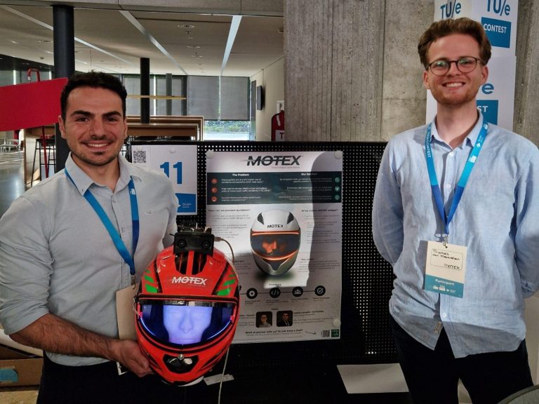 MOTEX team with project poster